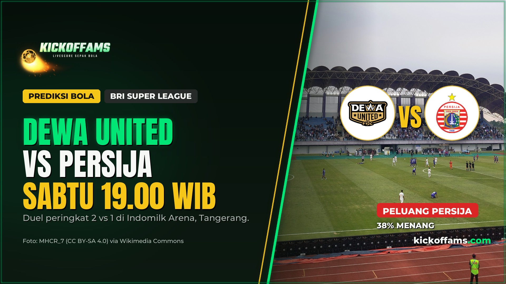 Prediksi Dewa United vs Persija 31 Oktober 2026: Duel Dua Besar Nyaris Imbang