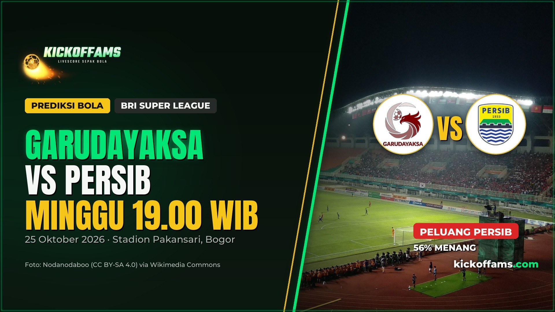 Prediksi Garudayaksa vs Persib Bandung: Peluang Maung Bangkit di Pakansari