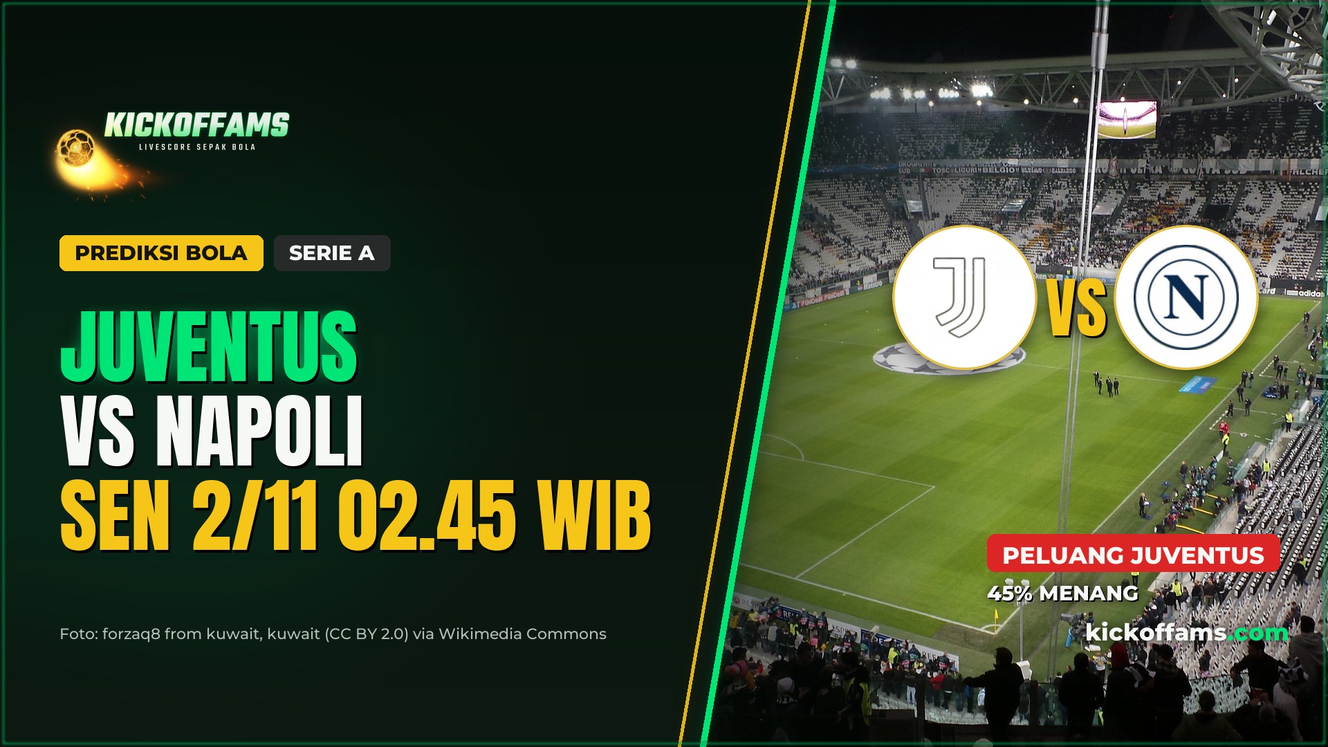 Prediksi Juventus vs Napoli 2 November 2026: Duel Rating Kembar di Turin